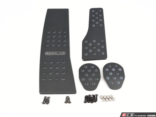 Rennline 4-Piece Pedal Set - Black - ES2840341