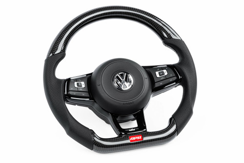 APR STEERING WHEEL, SILVER STITCHING, PADDLE