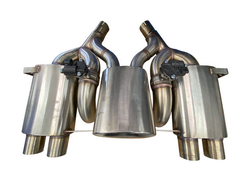 Active Autowerke Rear Exhaust System 3 Can w/ valves (maad maxx) - 2014+ M3 / M4 | 11-073