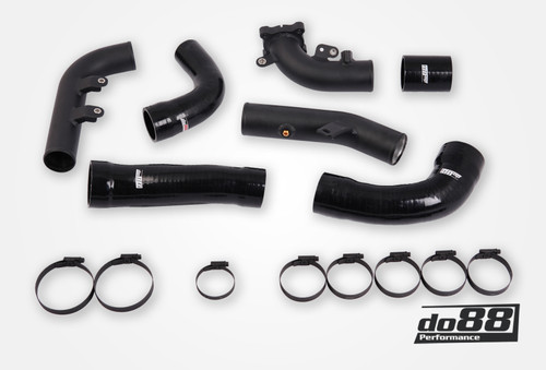 do88 Toyota Yaris GR Pressure pipes for do88 IC, Black hoses - TR-350-S-do88