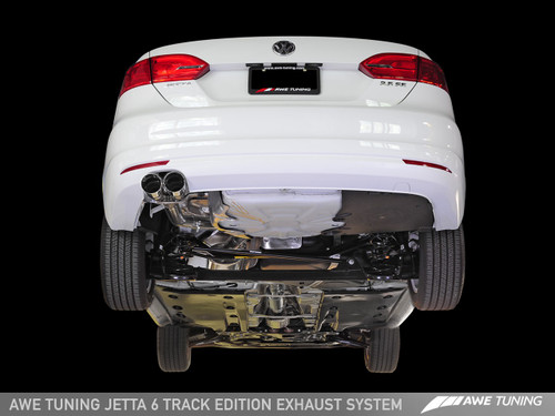 AWE Tuning Mk6 Jetta 2.5L Track Edition Exhaust - Polished Silver Tips