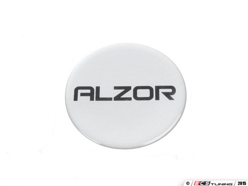 Alzor Center Cap Sticker - 71.5mm - Silver / Black Alzor Logo | ES2652240