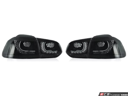 MK6 European LED Dynamic Tail Light Set - Smoked | ES4810453