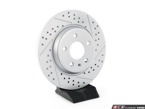 Brake Rotor Cross Drilled & Slotted Geomet Coated - Left | ES2189859