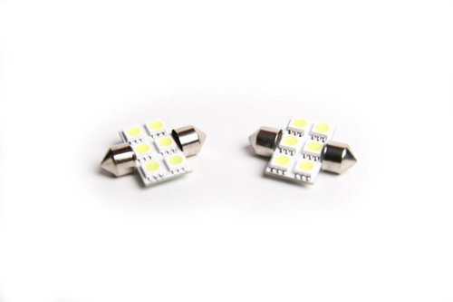 EMD Festoon 31mm 6SMD 5050W LED - Pair