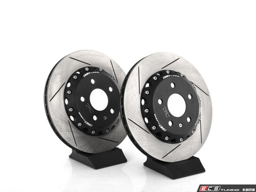 Rear Slotted 2-Piece Semi-Floating Brake Rotors - Pair (310x22)