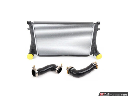 MK7 Golf R / 8V S3 Intercooler Upgrade Kit - ECS Black Silicone Boost Hoses