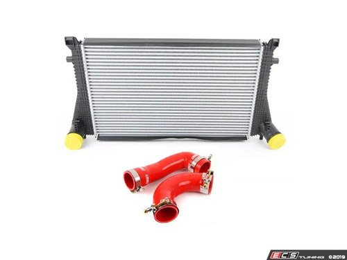 MK7 Golf R / 8V S3 Intercooler Upgrade Kit - ECS Red Silicone Boost Hoses