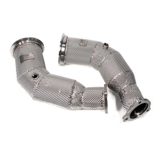 EST High Flow Catted Downpipe w/Heat Shield - Audi B9 RS5 / RS4 2.9T