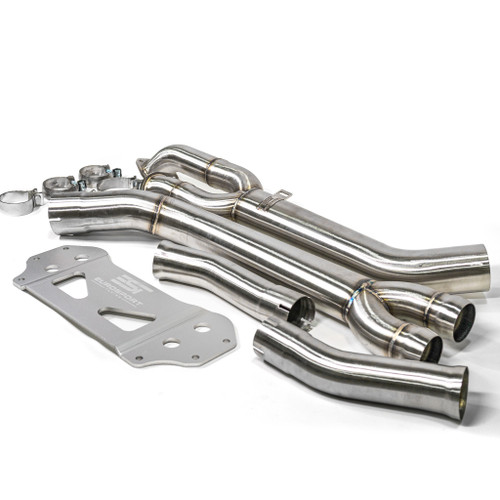 EST Non Resonated Single Midpipe w/Brace - BMW G80 M3 / G82 M4