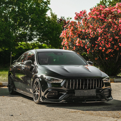 Front Splitter Gloss Black - MERCEDES CLA45 S Aero Pack C118 2019-2023
