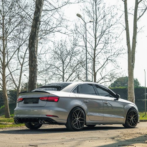 Rear Diffuser Gloss Black - AUDI A3 Sedan 8V Facelift 2016-2020