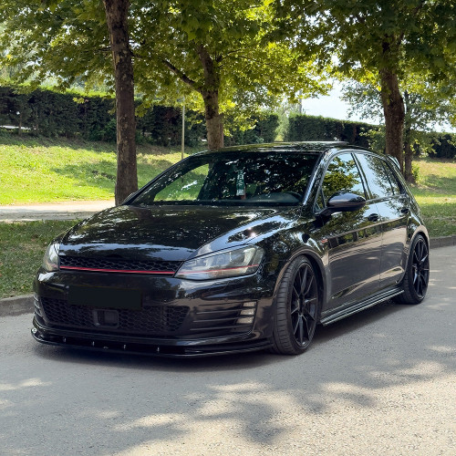 Front Splitter Gloss Black - VW VOLKSWAGEN Golf MK7 GTI 2013-2016
