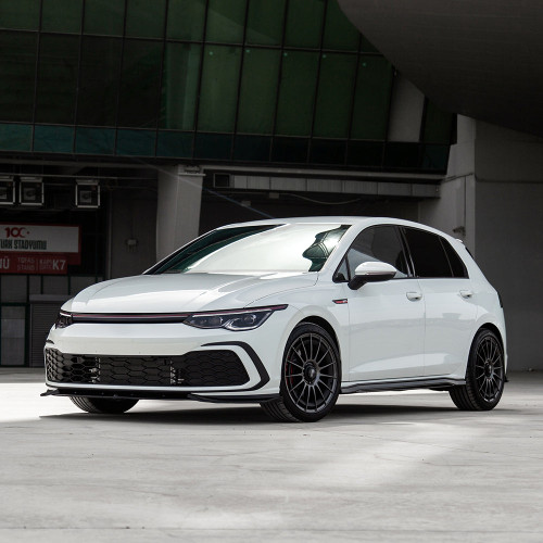 Front Splitter Gloss Black - VW VOLKSWAGEN Golf MK8 GTI / GTE / R-Line 2020-2024 with ABE TÜV