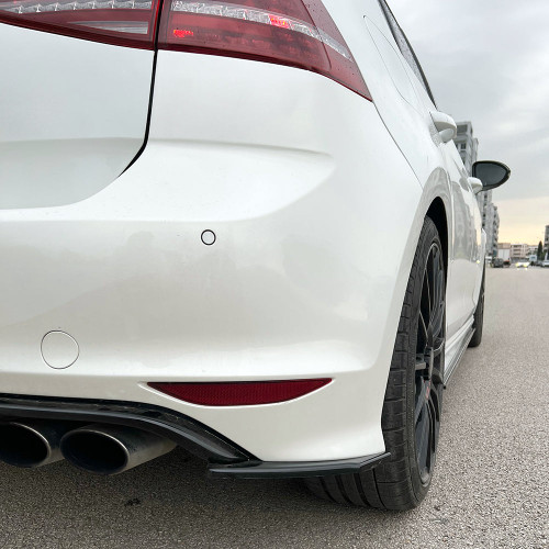 Rear Side Splitters Gloss Black - VW VOLKSWAGEN Golf MK7 R 2013-2016