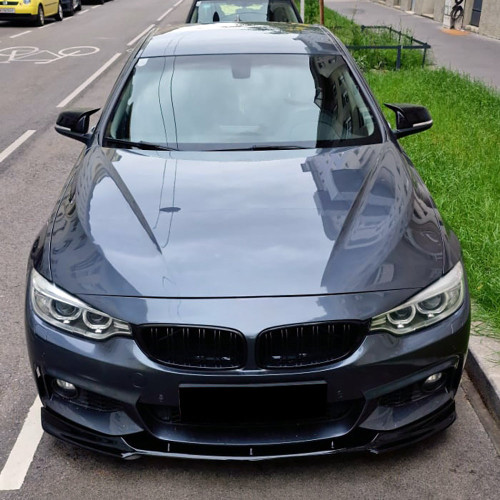 Front Splitter Gloss Black - BMW 4 Series F32 / F33 / F36 M-Pack 2013-2019 with ABE TÜV