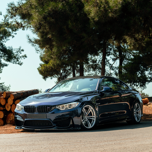 Front Splitter Gloss Black - BMW M3 F80 / M4 F82 2014-2021 with ABE TÜV