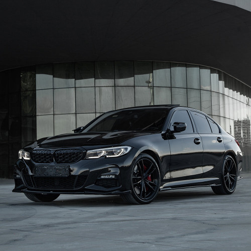 Front Splitter Gloss Black - BMW 3 Series G20-G21 M-Pack 2018-2022 with ABE TÜV
