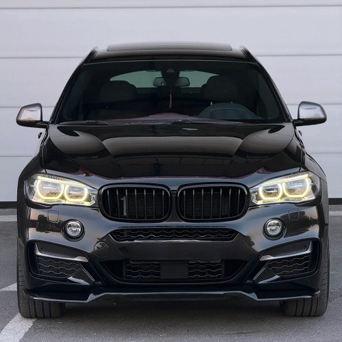 Front Splitter Gloss Black - BMW X6 M-Pack F16 2014-2019 with ABE TÜV