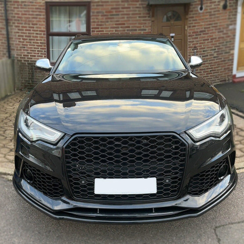 Front Splitter Gloss Black - AUDI RS6 C7-C7 Facelift 2013-2017 with ABE TÜV