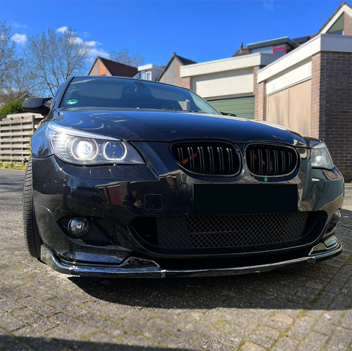 Front Splitter Gloss Black - BMW 5 Series E60 E61 M-Pack 2003-2010 with ABE TÜV