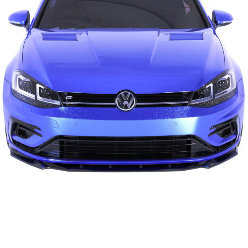 Front Lip Spoiler Gloss Black for VW Golf Mk7.5 R