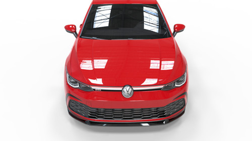 Front Lip Spoiler Gloss Black for V2 VW Golf Mk8 GTI / GTE / GTD / R-Line
