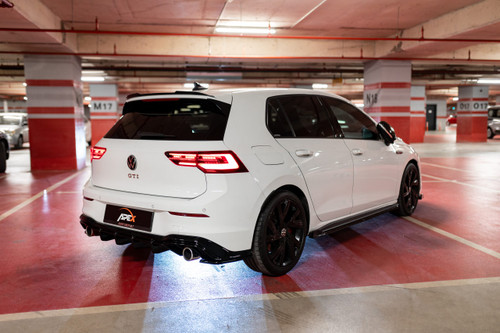 Rear Side Splitter Gloss Black (2 pcs) for VW Golf Mk8 GTI / GTE / GTD / R-Line