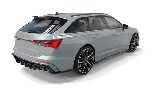 Rear Side Splitter Gloss Black (2 pcs) for Audi S6 C8 / C8 Facelift Sedan & Avant