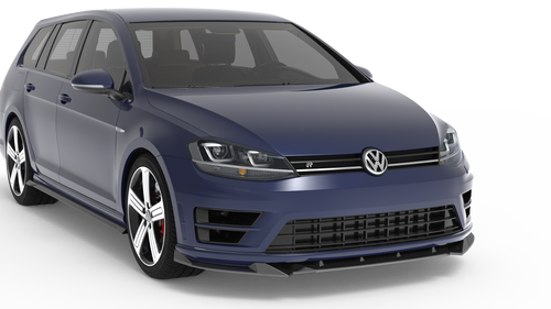 Side Skirts Gloss Black (2 pcs) for VW Golf Mk7 R