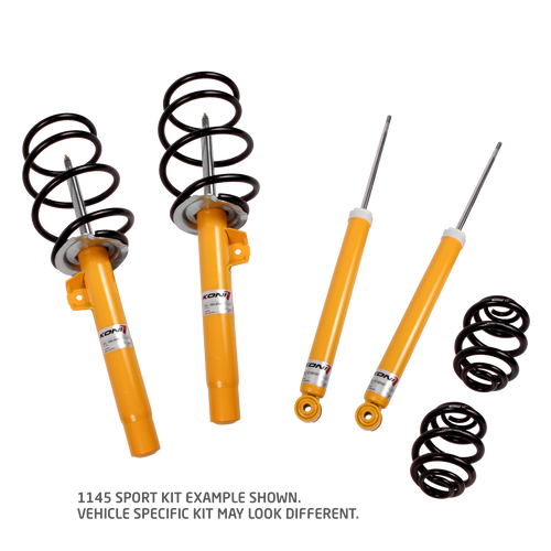 KONI Sport/Eibach Kit- 4 Sport (yellow) dampers, 4 Eibach lowering springs | 1145 1180