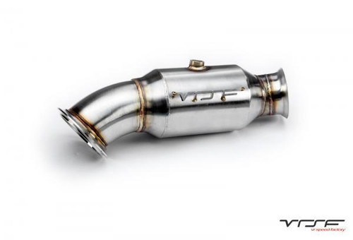 VRSF Brushed 4.0" High Flow Catted N55 Downpipe Upgrade for 2012 - 2018 BMW M135i, M235i, M2, 335i & 435i F20/F21/F22/F30/F32/F33/F87