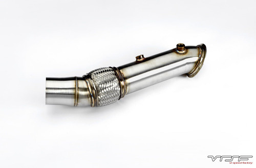 VRSF 4.0" Stainless Steel Brushed Catless Downpipe for F10/F11/F07 535i/xi F12/F13 640i E70/E71 X5 X6