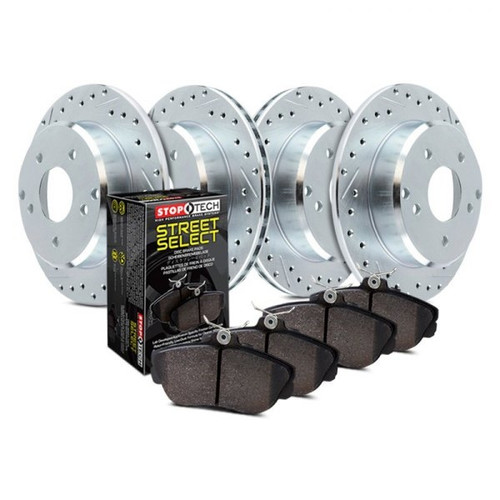 StopTech Select Sport Axle Pack, Drilled and Slotted, 4 Wheel Brake Kit | 925.33006