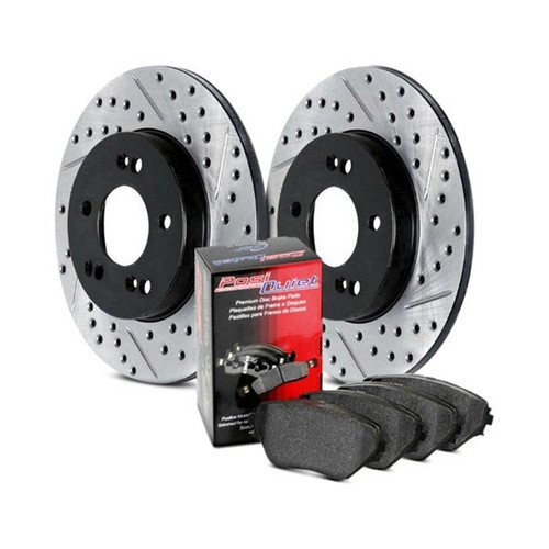 StopTech Street Axle Pack, Drilled and Slotted, Rear Brake Kit | 938.33527