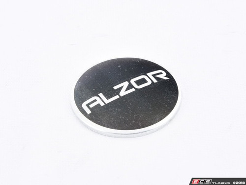Alzor Center Cap Sticker - 59mm - Black / Silver Alzor Logo