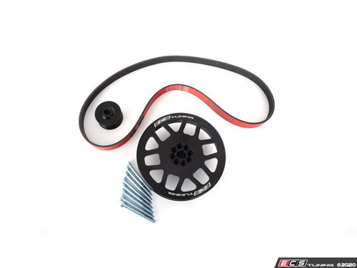 Audi 3.0T Performance Dual Pulley Upgrade Kit With ECS Performance Kevlar Reinforced Supercharger Belt