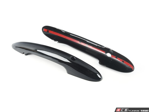 Door Handle Piano Black Cover - Set With Key/Lights Door Handle Piano Black Cover - Set With Key/Lights