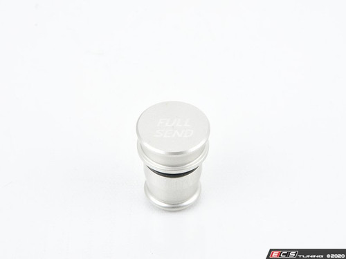 Billet Power Port Plug - "Full Send" - Clear Anodized