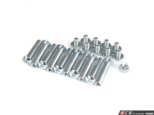 Steel Binding Barrels And Screws, 10-24 Thread Size, For 1-1/4"-1-3/8" Material Thickness - 10 Pack