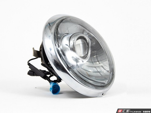 911/930/964 LED Headlight Conversion Set - Chrome Reflector, Clear Lens, Primed Trim Ring