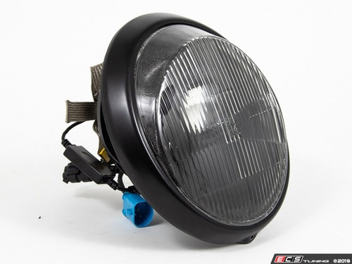 911/930/964 LED Headlight Conversion Set - Black Reflector, Fluted Lens, Black Trim Ring