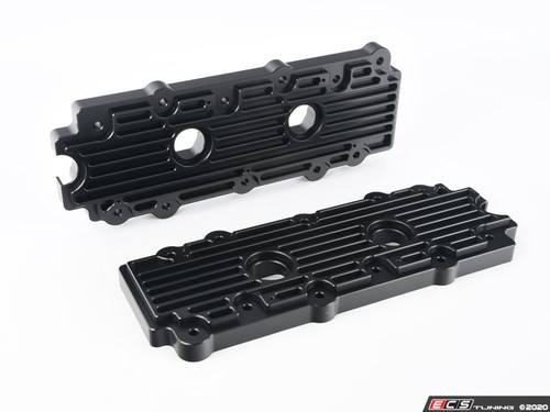 993 Billet Aluminum Lower Valve Cover Pair - Black