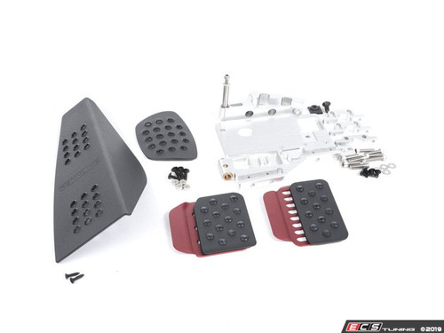 3 Piece Pedal Set - Perforated - Black Pedals / Red Extensions | ES2839341