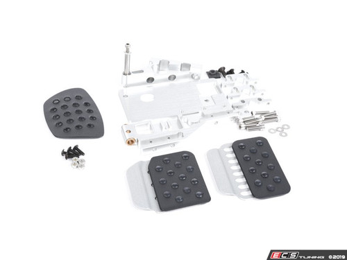 2 Piece Pedal Set - Perforated - Black Pedals / Silver Extensions | ES2839348