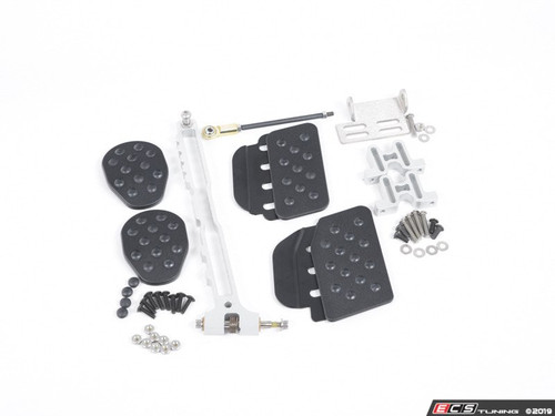 3 Piece Pedal Set - Rubber Grip - Black Pedals / Black Extensions | ES2839244