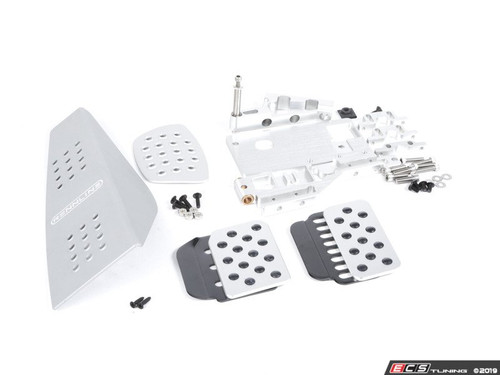 3 Piece Pedal Set - Perforated - Silver Pedals / Black Extensions | ES2839343