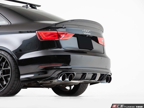 Audi S3 Pre-Facelift Rear Diffuser - Gloss Black