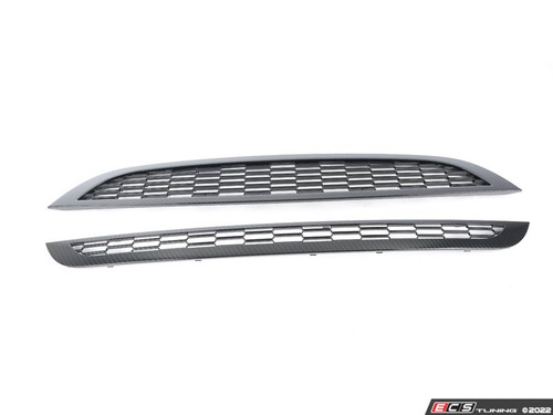 JCW Style Grille Set Carbon Design - Stock Bumper