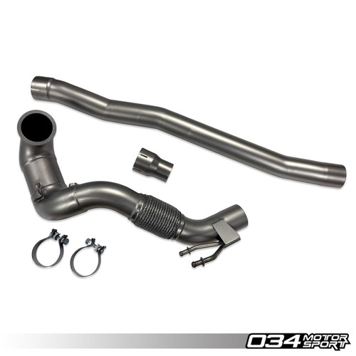 Cast Stainless Steel Racing Downpipe, 8V Audi A3/S3 & MKVII Volkswagen Golf R